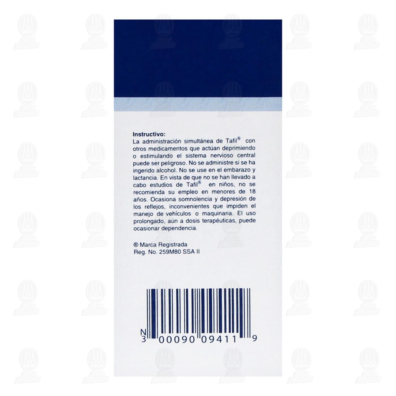 Tafil 2 mg 30, Tabletas. image number 3