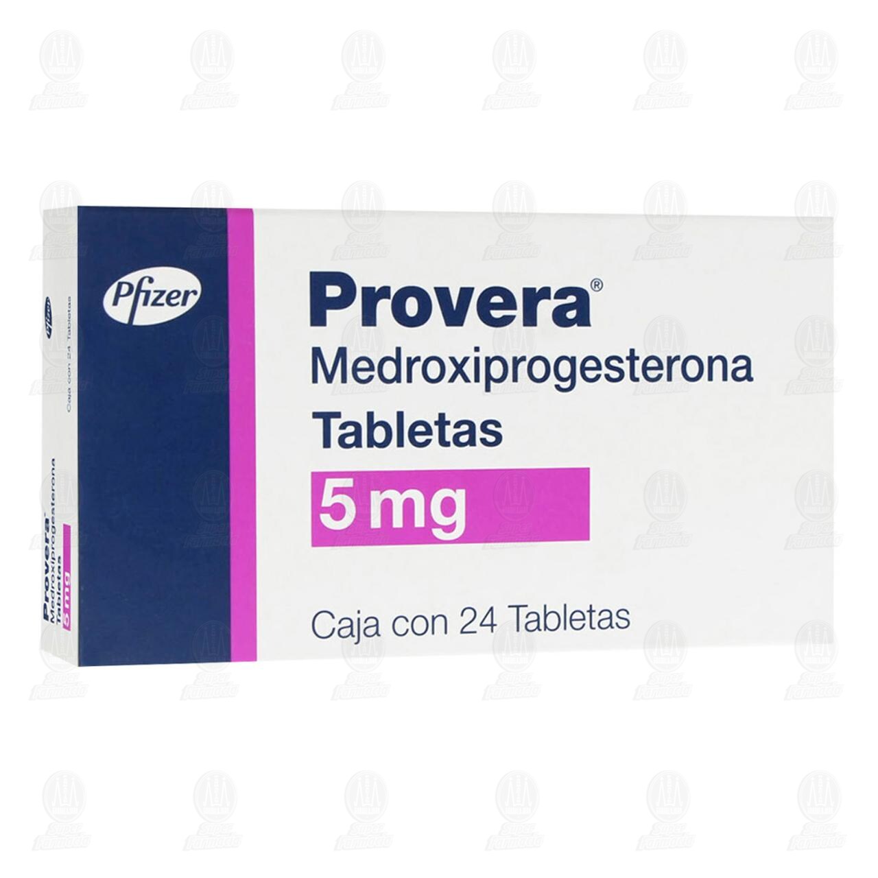 Provera 5 mg, 24 Tabletas.