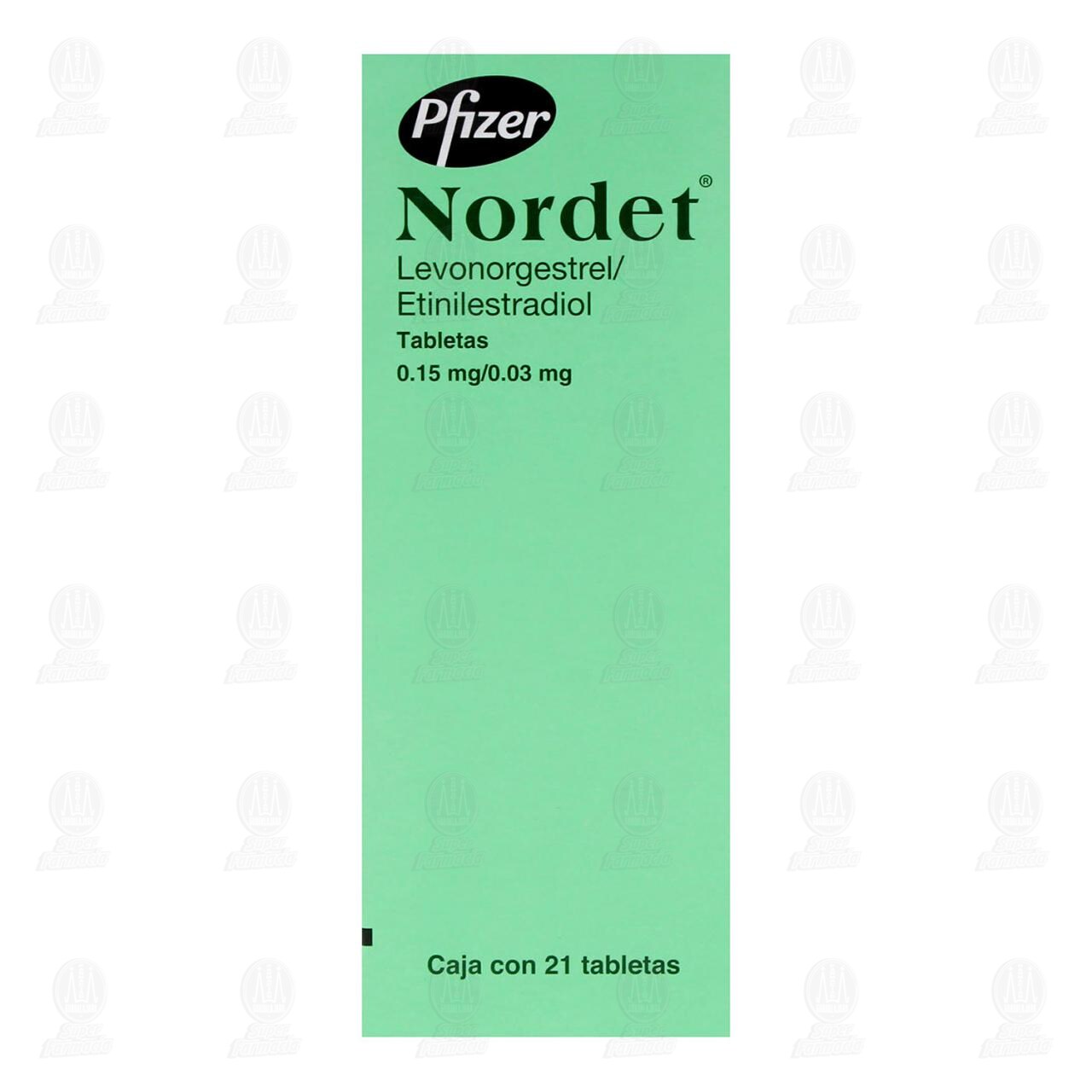 Nordet 0.15mg/0.03mg, 21 Tabletas. image number 1