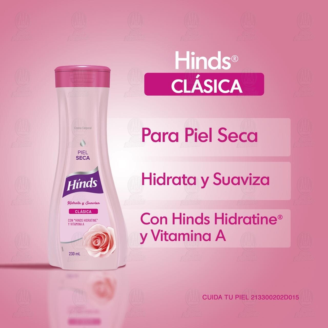 Crema Corporal Hinds Cl&aacute;sica con Vitamina A, 230 ml. image number 3