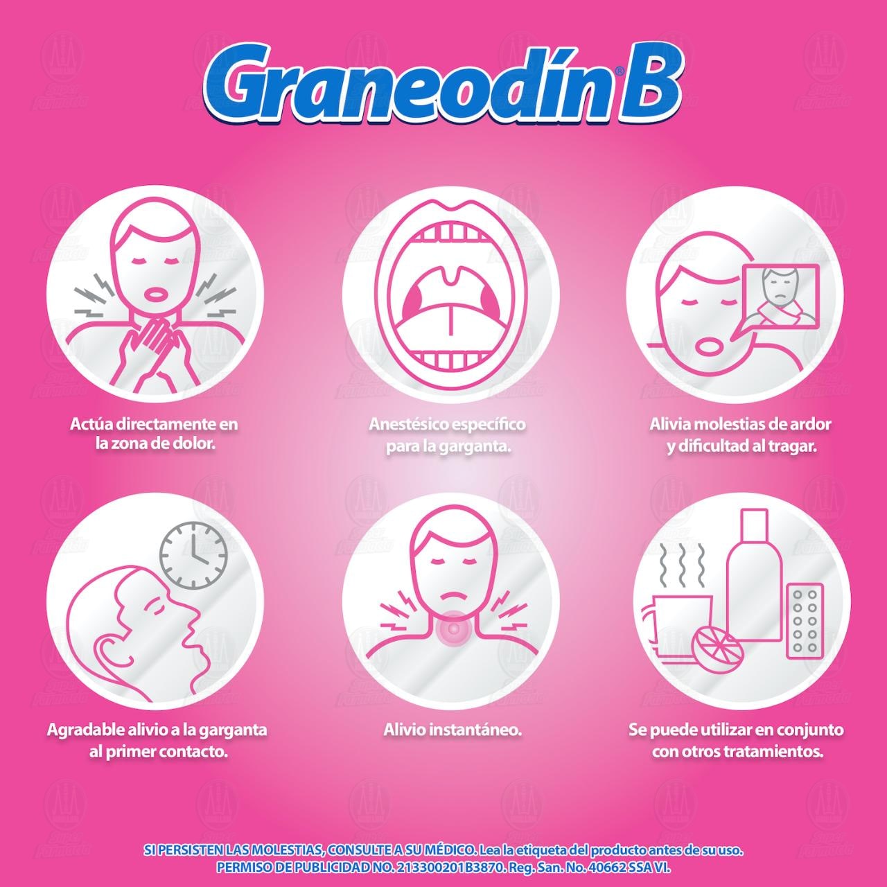 Graneod&iacute;n B Sabor Frambuesa, 24 Pastillas. image number 3