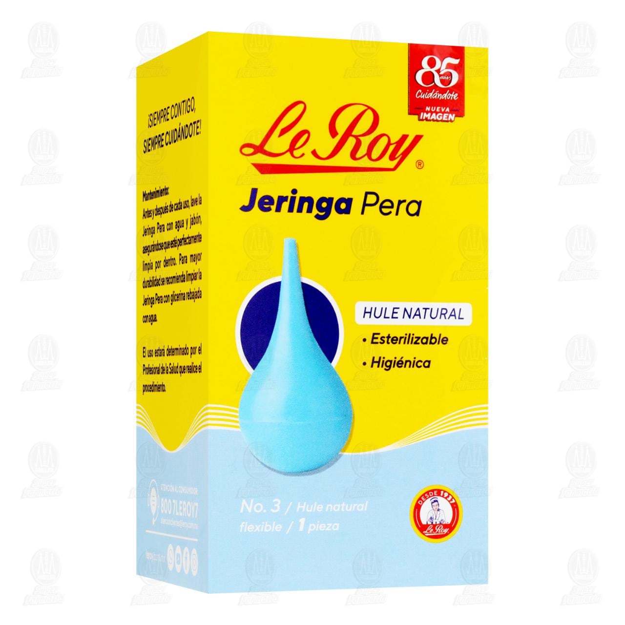Jeringa Pera Le Roy de Hule No.3, 1 pz. image number 0