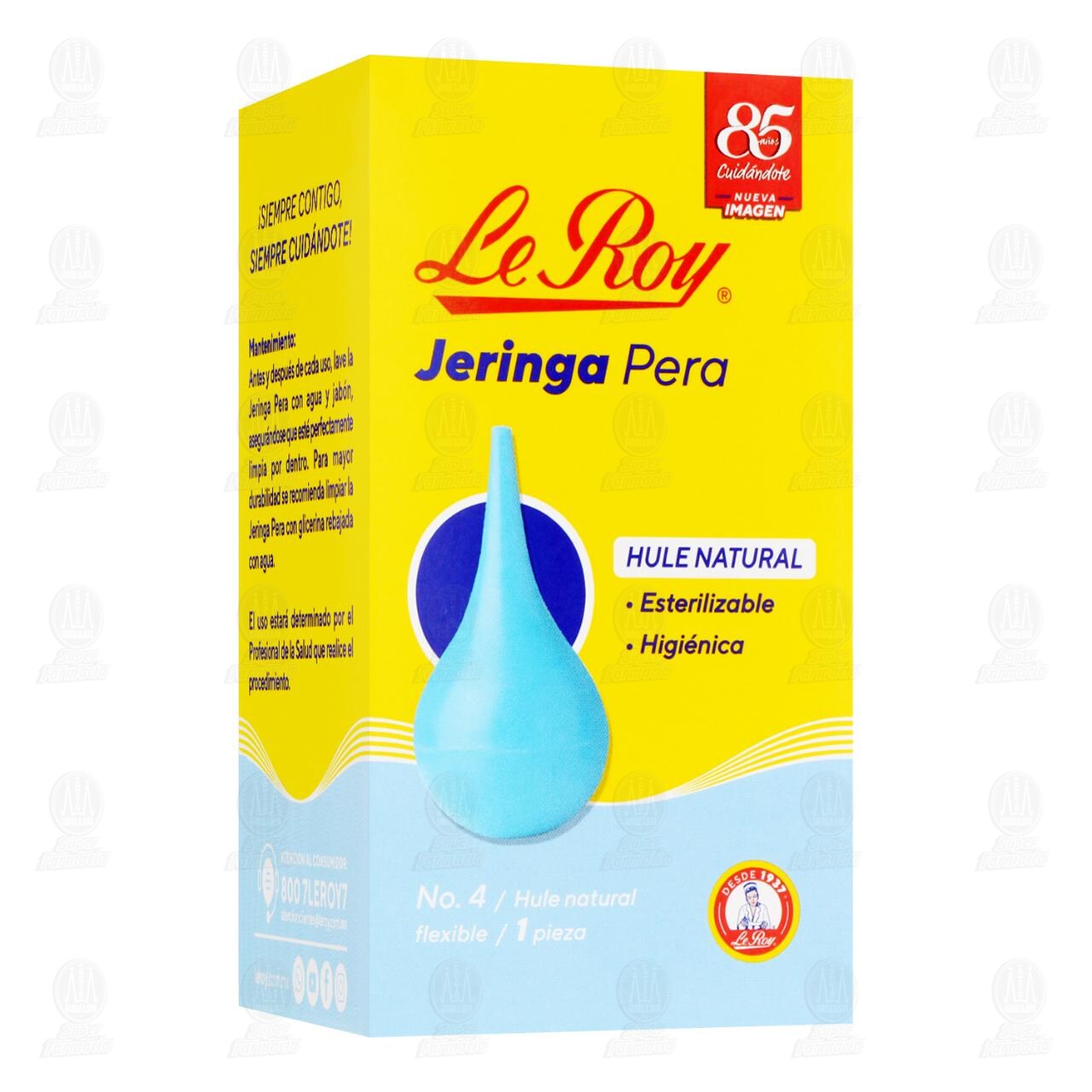 Jeringa Pera Le Roy de Hule No.4, 1 pz. image number 0