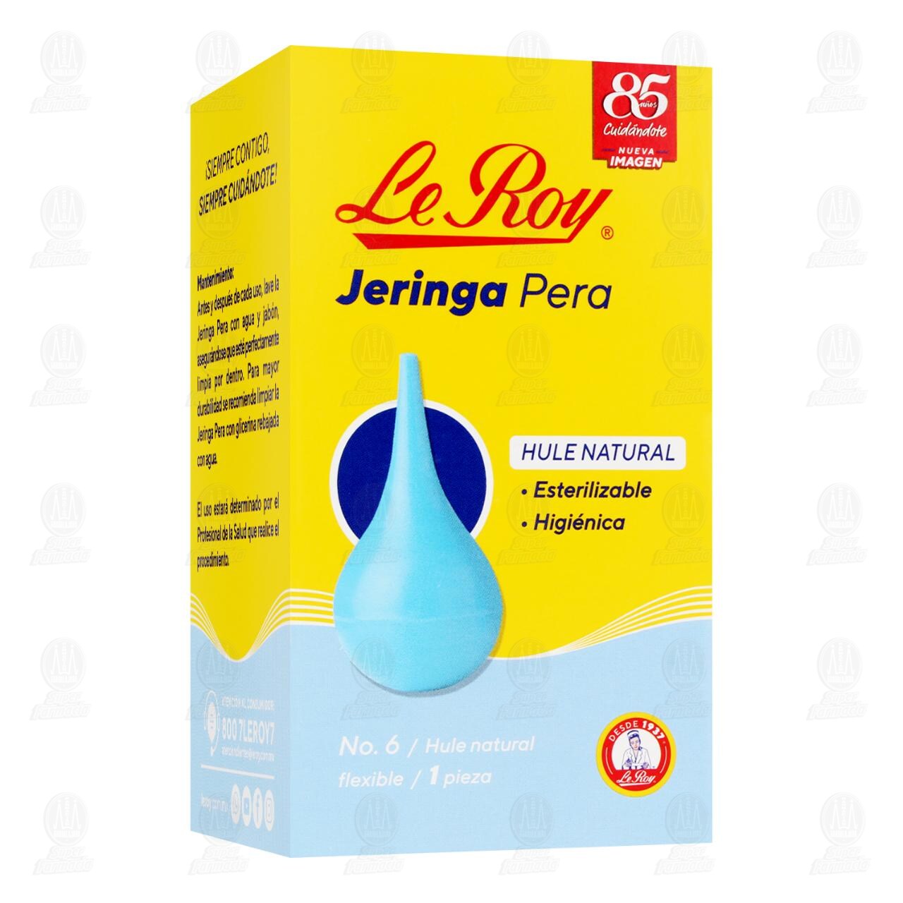 Jeringa Pera Le Roy de Hule No.6, 1 pz. image number 0