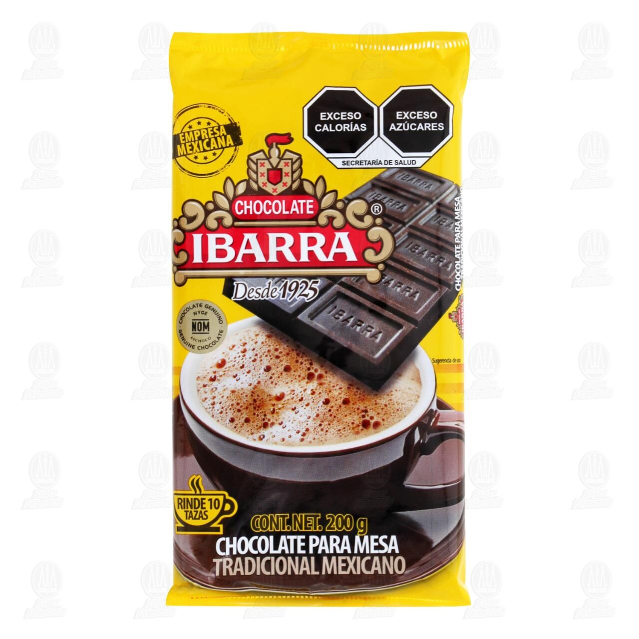 Chocolate Ibarra en Tablilla, 200 gr.