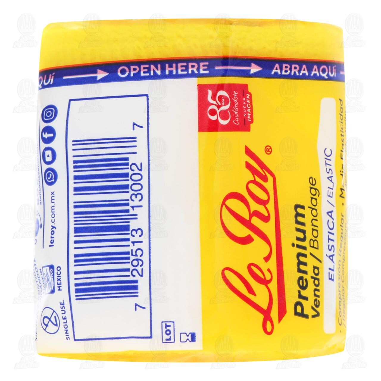 Venda Elástica Le Roy Premium 5cm x 5m Estirada, 1 pz.