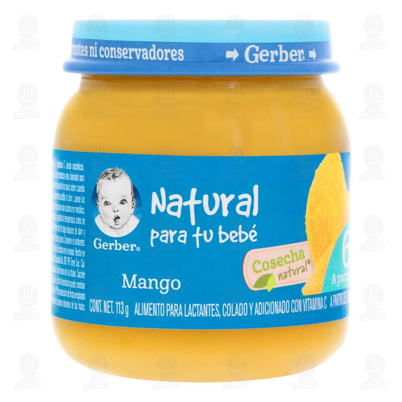 Papilla Gerber Cosecha Natural Etapa 2 Mango, 113 gr.