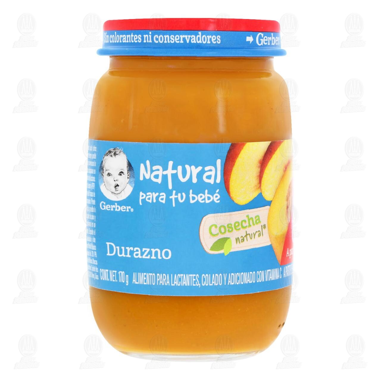 Papilla Gerber Cosecha Natural Etapa 3 Durazno, 170 gr.