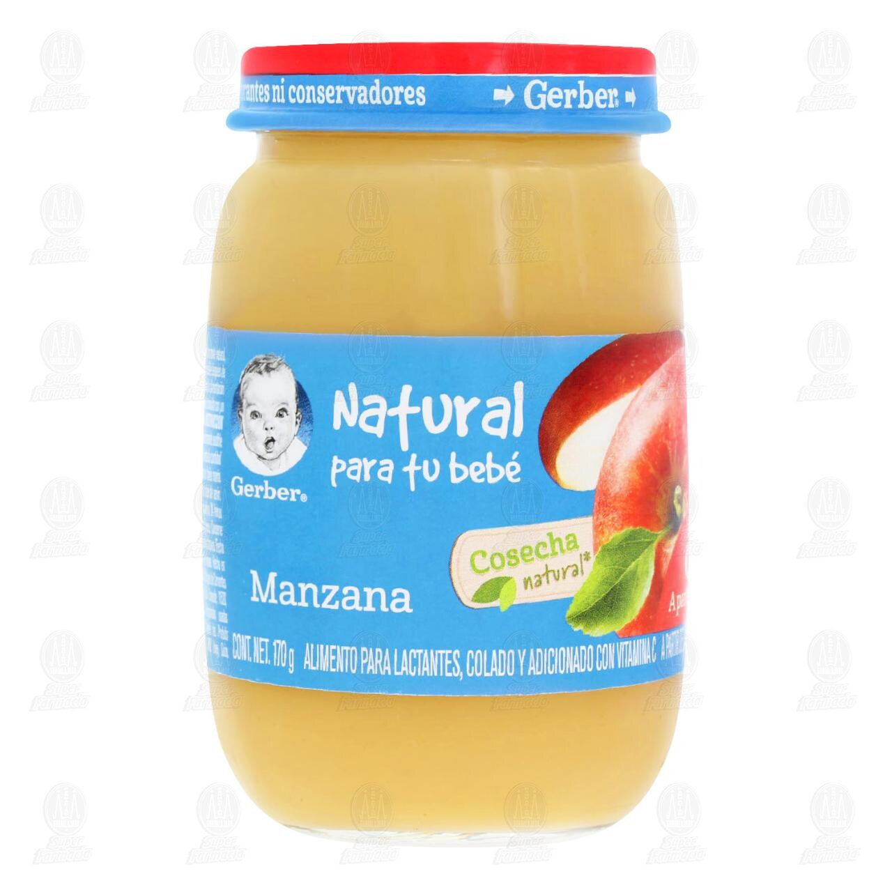 Papilla Gerber Cosecha Natural Etapa 3 Manzana, 170 gr.