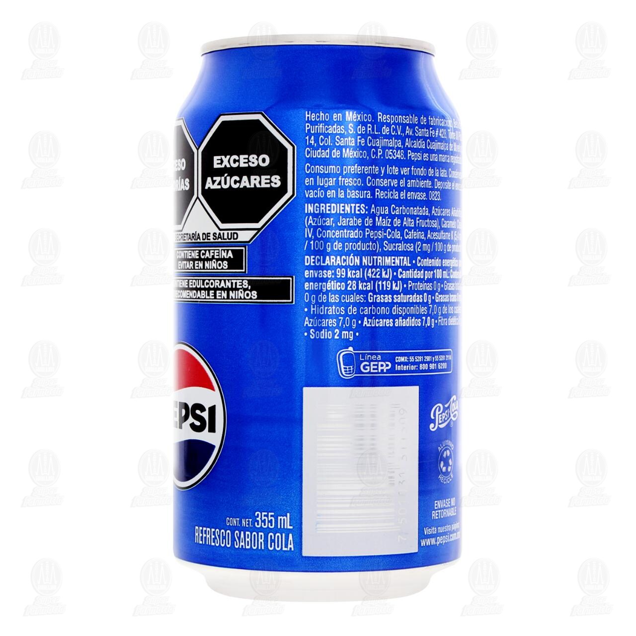 Refresco Pepsi Cola, 355 ml. image number 2