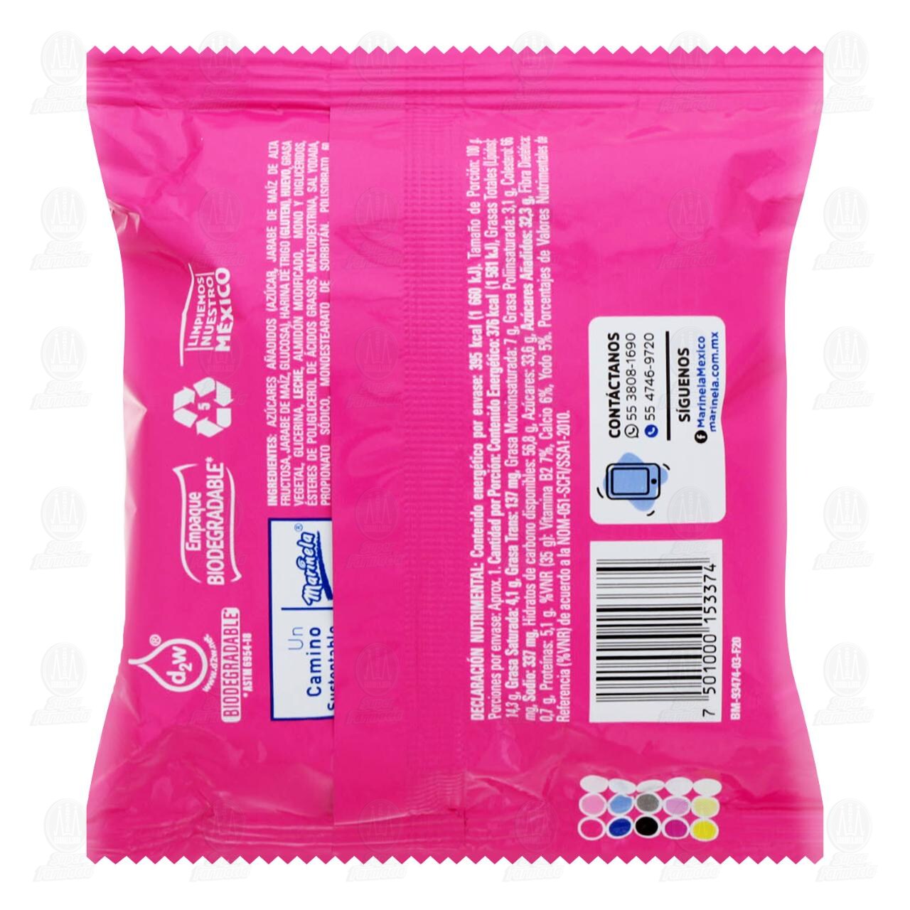 Submarinos de Fresa Marinela, 3 pzas 105 gr. image number 1