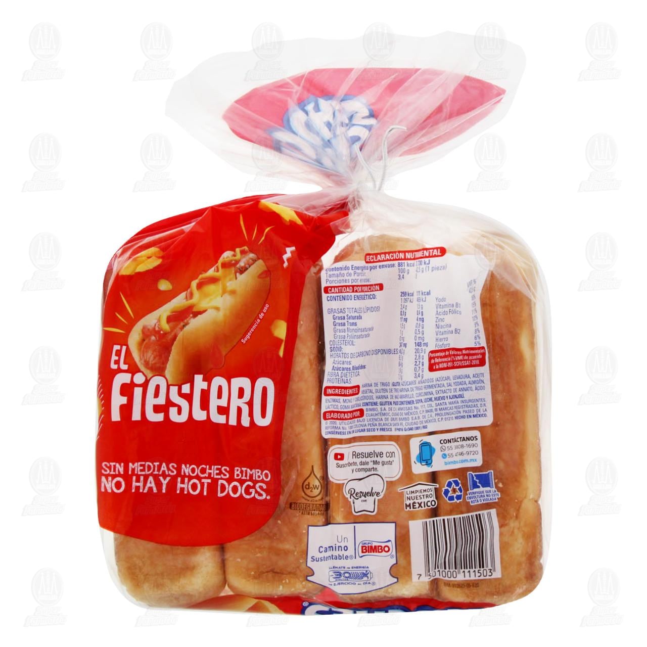Medias Noches Bimbo, 8 pzas 340 gr. Medias Noches Bimbo, 8 pzas 340 gr.