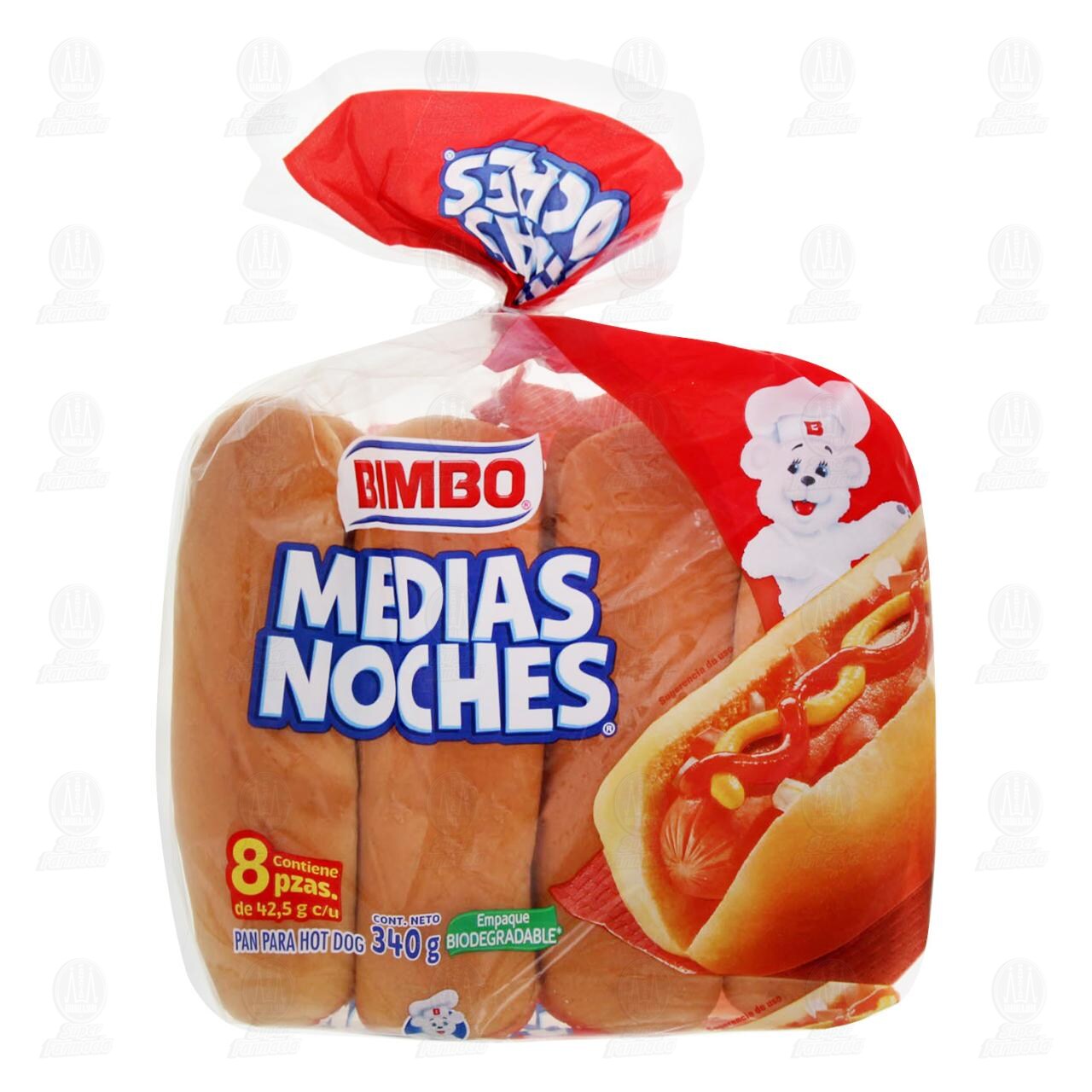 Medias Noches Bimbo, 8 pzas 340 gr.