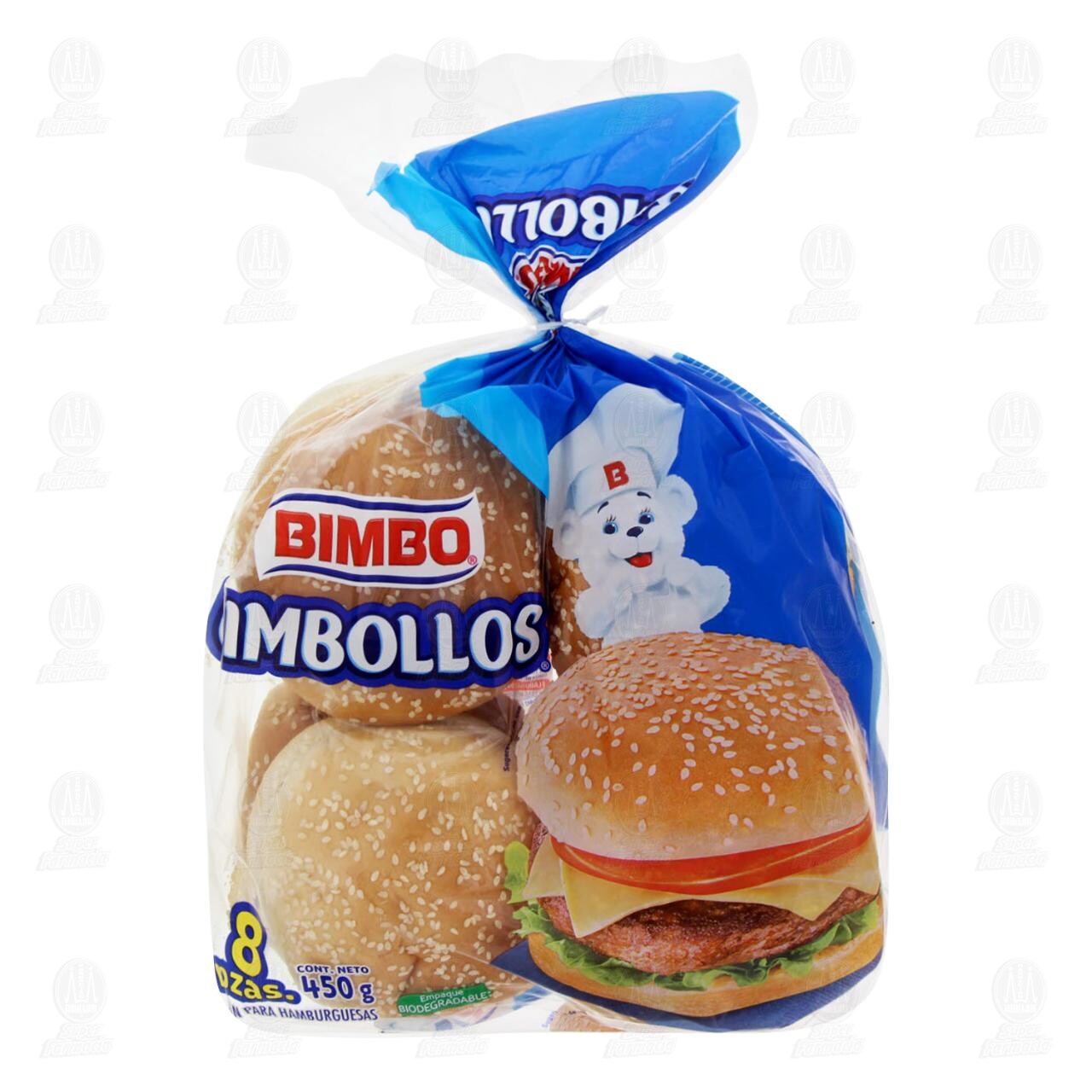 Bimbollos Bimbo, 8 pzas 450 gr.