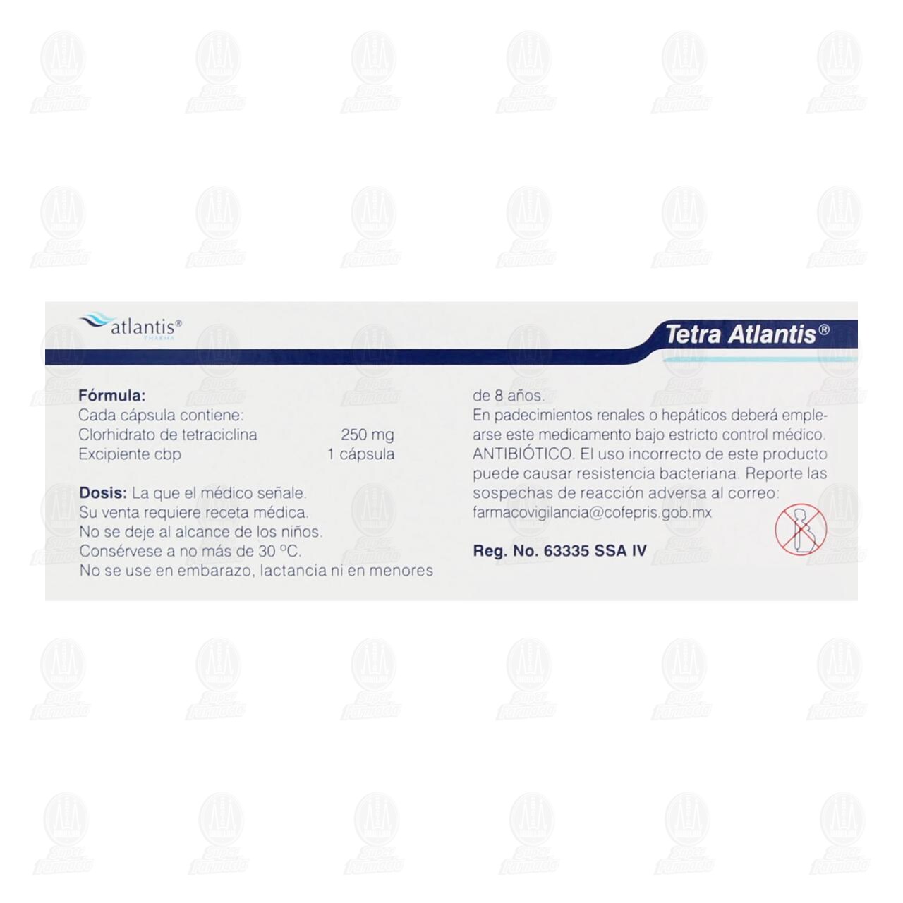 &nbsp;Treta Atlantis 250 mg, 16 C&aacute;psulas. image number 2