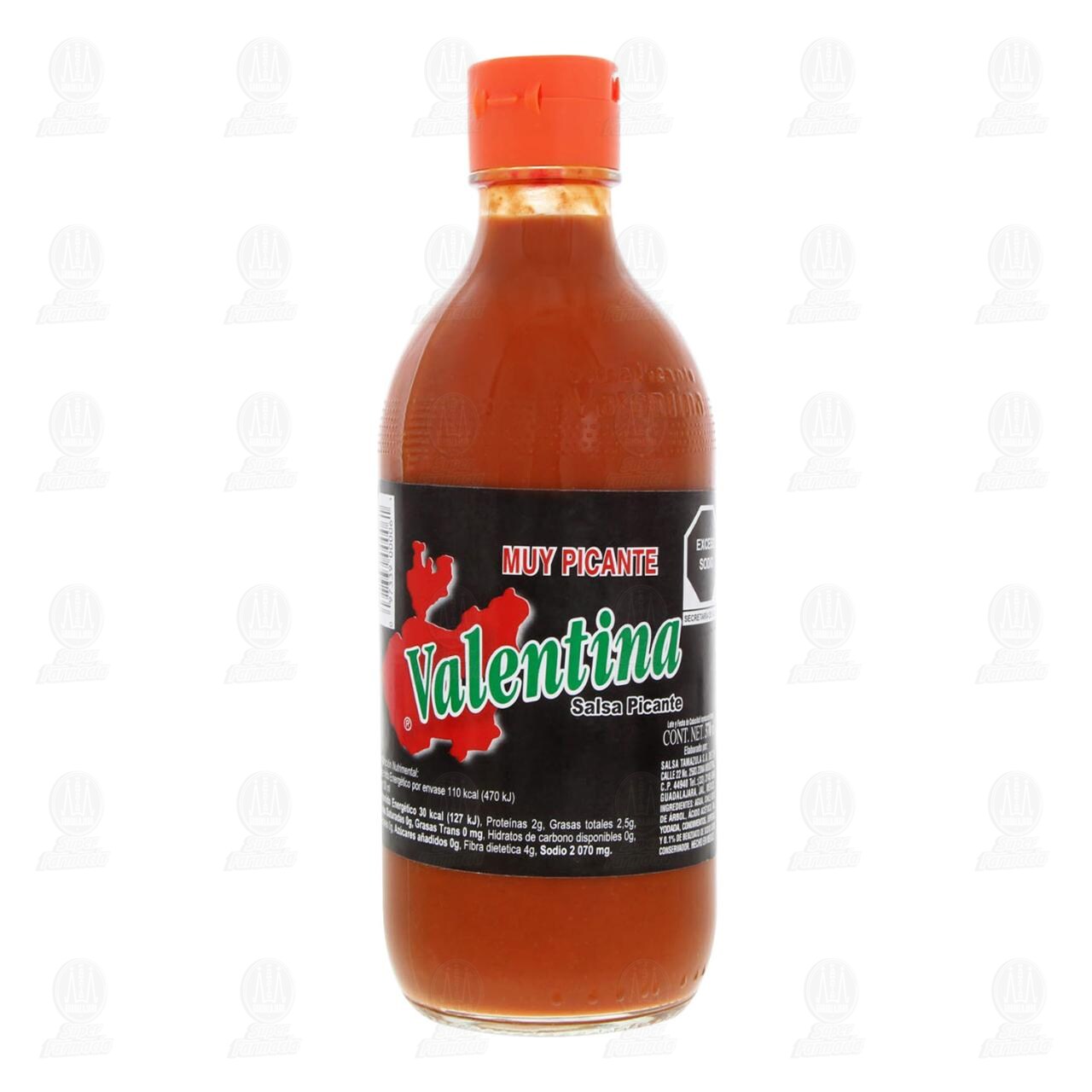 Salsa Valentina Muy Picante, 370 ml. image number 1