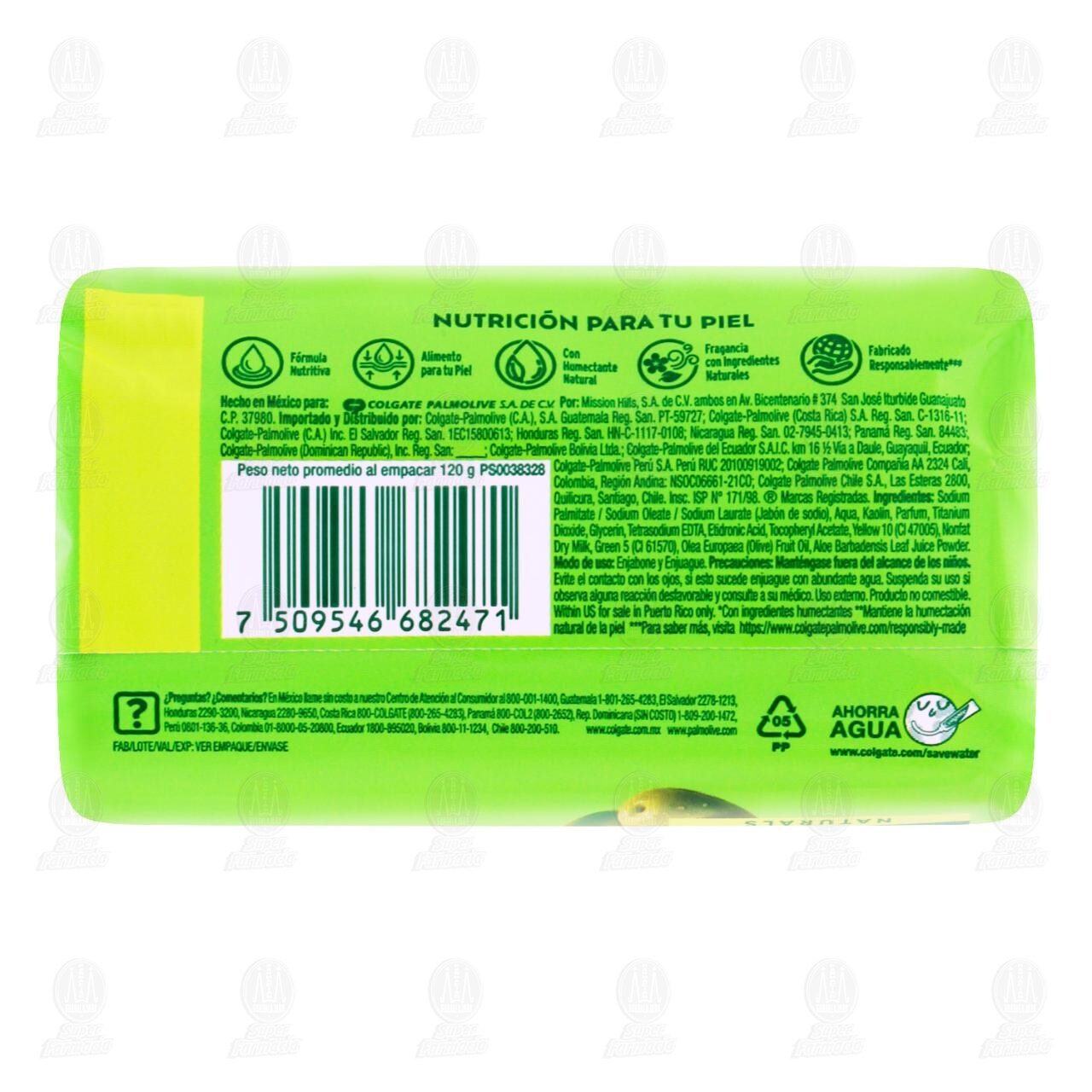 Jabón en Barra Palmolive Naturals Aloe y Oliva, 150 gr. image number 1