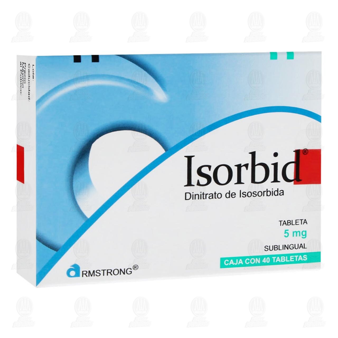 Isorbid 5 mg, 40 Tabletas. image number 0