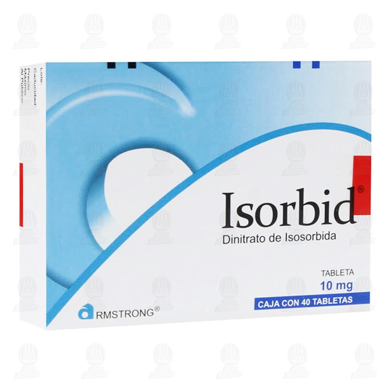 Isorbid 10 mg, 40 Tabletas. image number 0
