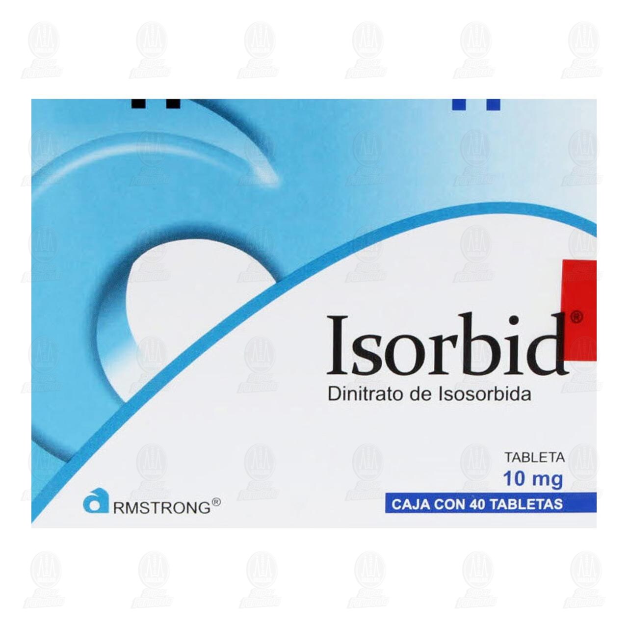 Isorbid 10 mg, 40 Tabletas. image number 1