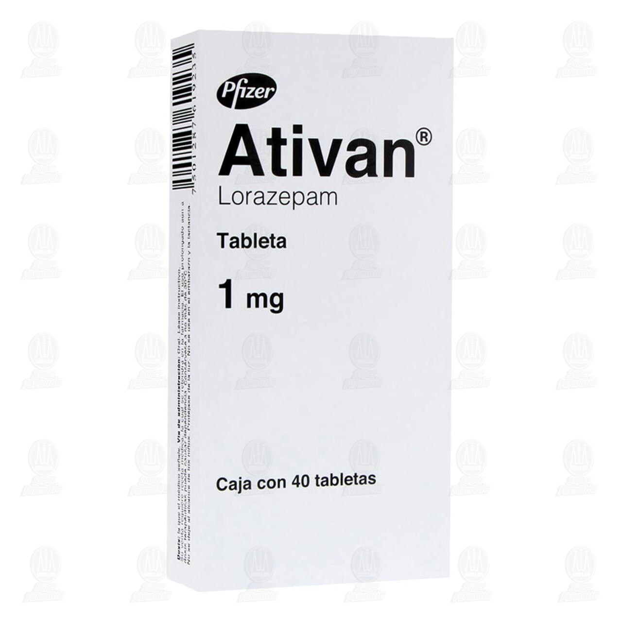 Ativan 1 mg, 40 Tabletas. image number 0