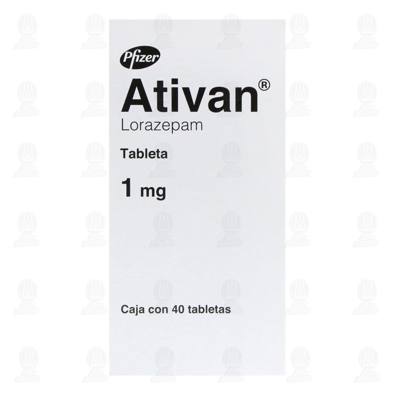 Ativan 1 mg, 40 Tabletas. image number 1