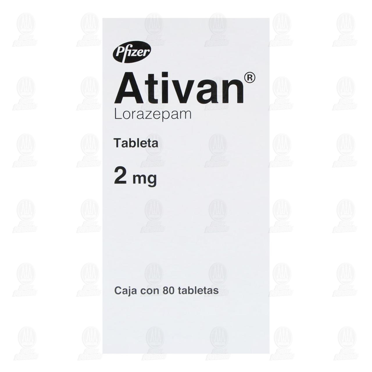 Ativan 2 mg, 80 Tabletas. de ATIVAN | Farmacias Guadalajara