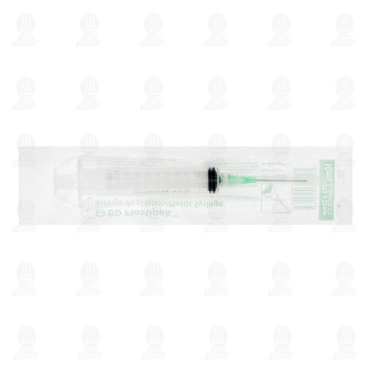 Jeringa BD Plastipak 10 ml (21G x 32mm), 1 pz.