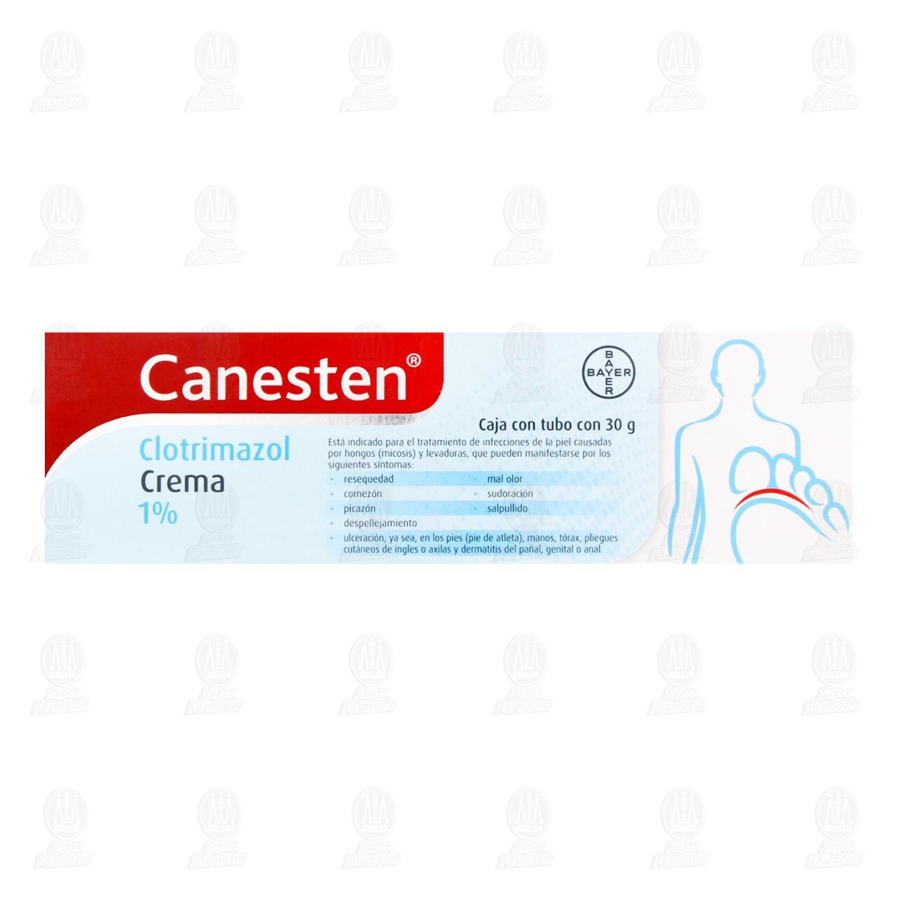 Canesten Tratamiento Contra el Pie de Atleta 1%, 30 gr. image number 1