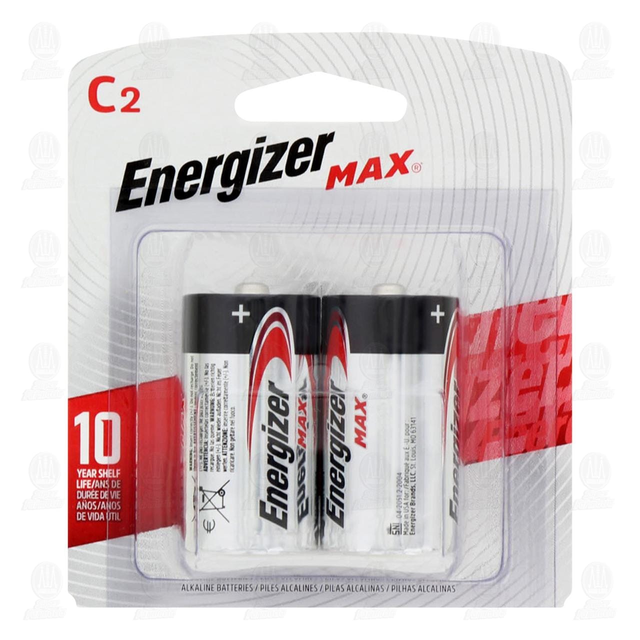 Pilas Energizer Alcalinas Max C, 2 pzas. image number 0