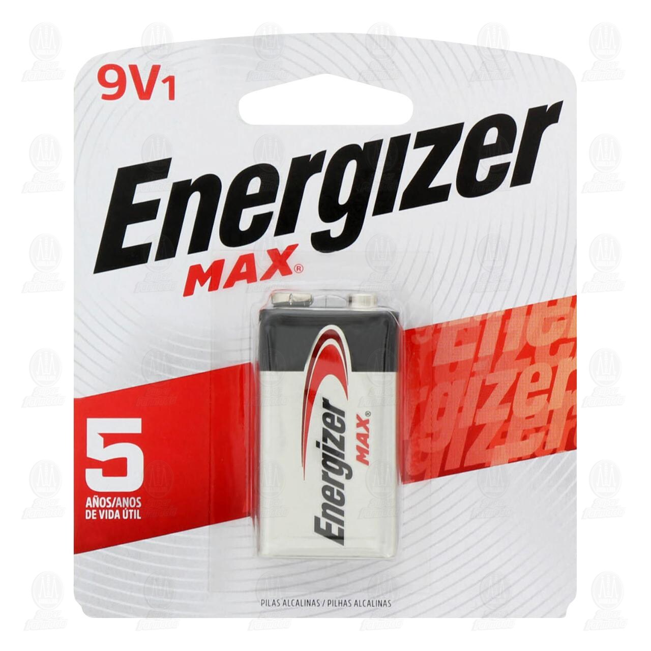 Pila Energizer Max Alcalina Cuadrada 9V, 1 pz. image number 0