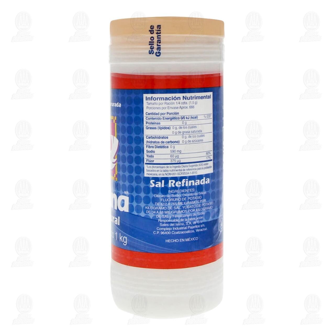 Sal La Fina Natural, 1 kg. image number 2