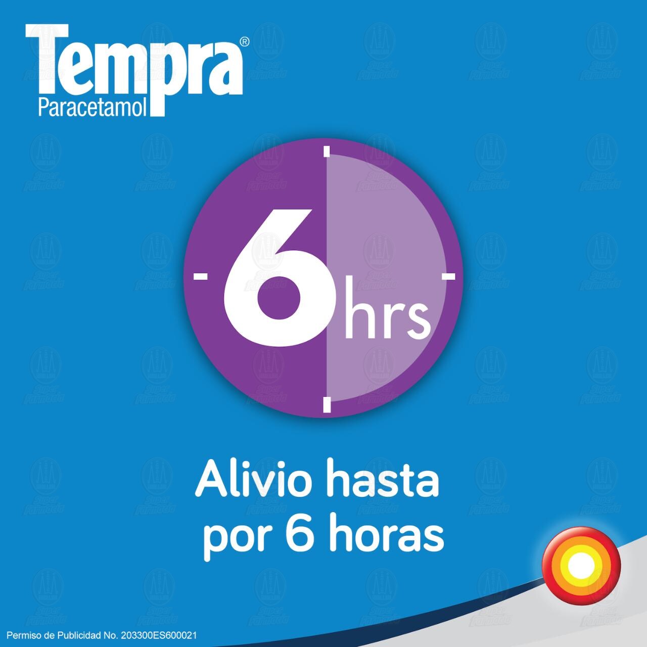 Tempra 100mg/ml Soluci&oacute;n Pedi&aacute;trica Sabor Uva, 30 ml. image number 3