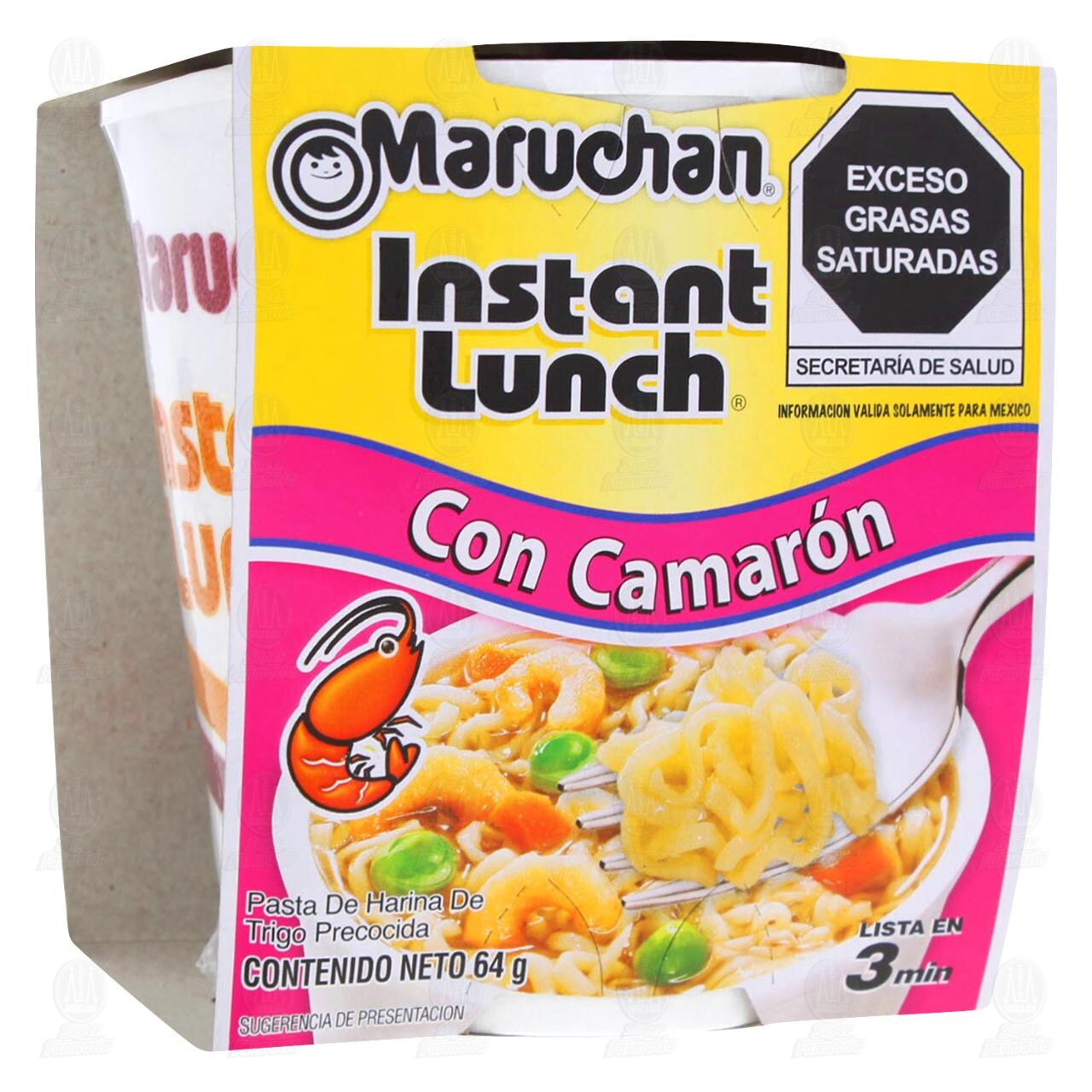 Pasta Maruchan Instant Lunch con Camarón, 64 gr. image number 0