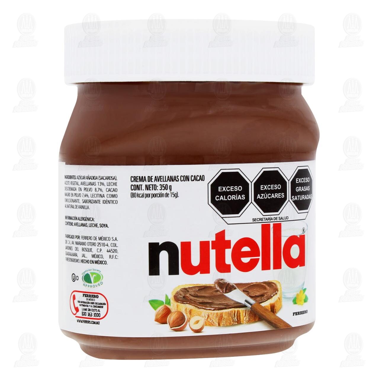 Crema de Avellanas con Cacao Nutella, 350 gr. image number 0