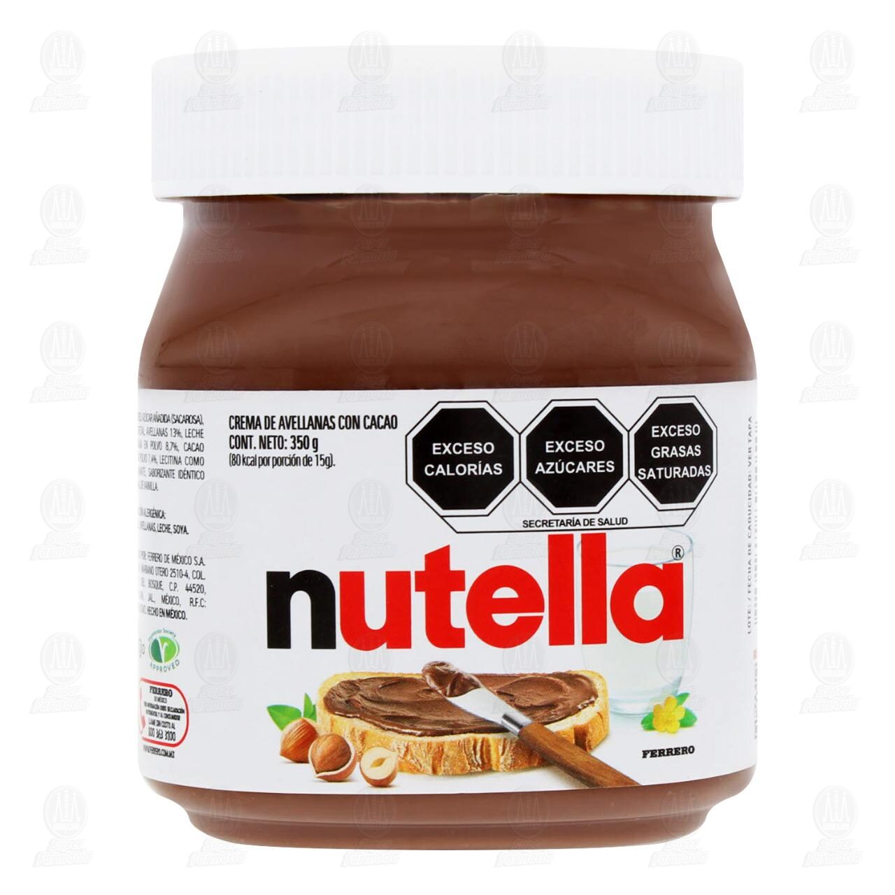 Crema de Avellanas con Cacao Nutella, 350 gr. image number 1