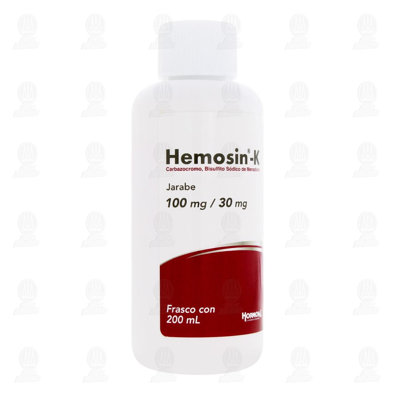 Hemosin K 100mg/30mg Jarabe, 200 ml.