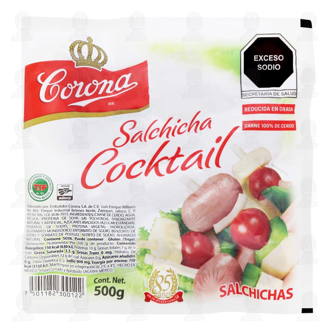 Salchichas Corona Cocktail, 500 gr.