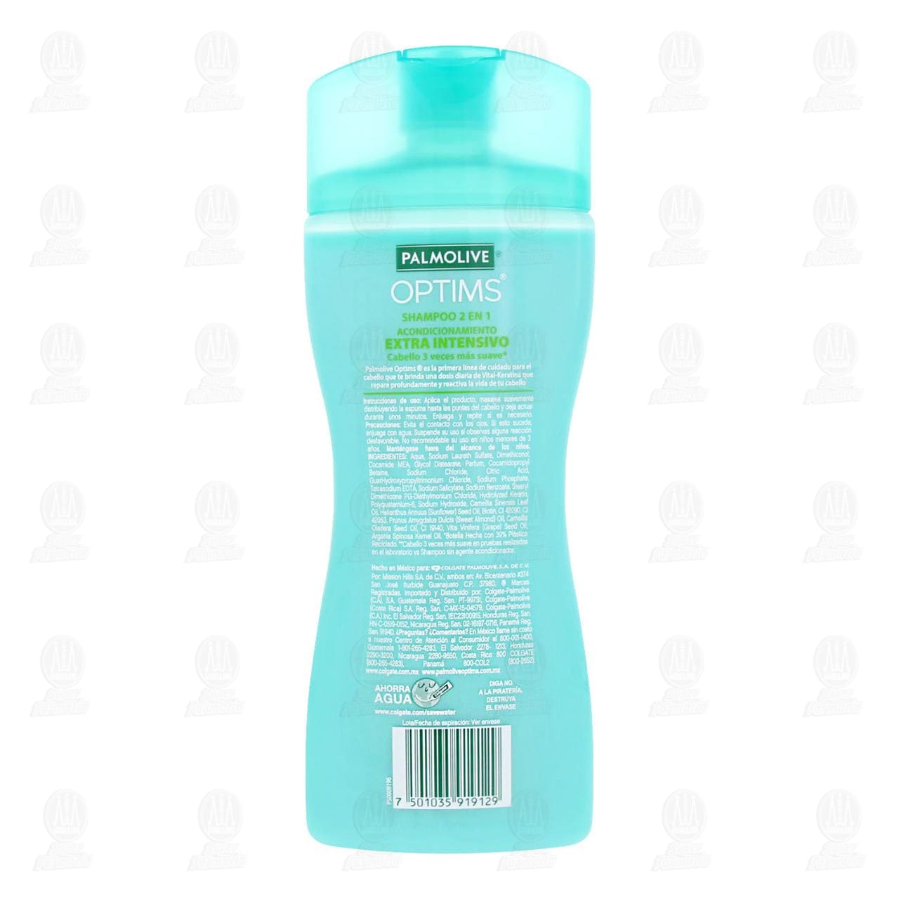 Shampoo Palmolive Optims 2 en 1 Nivel 4 Extra Intensivo, 400 ml. image number 2