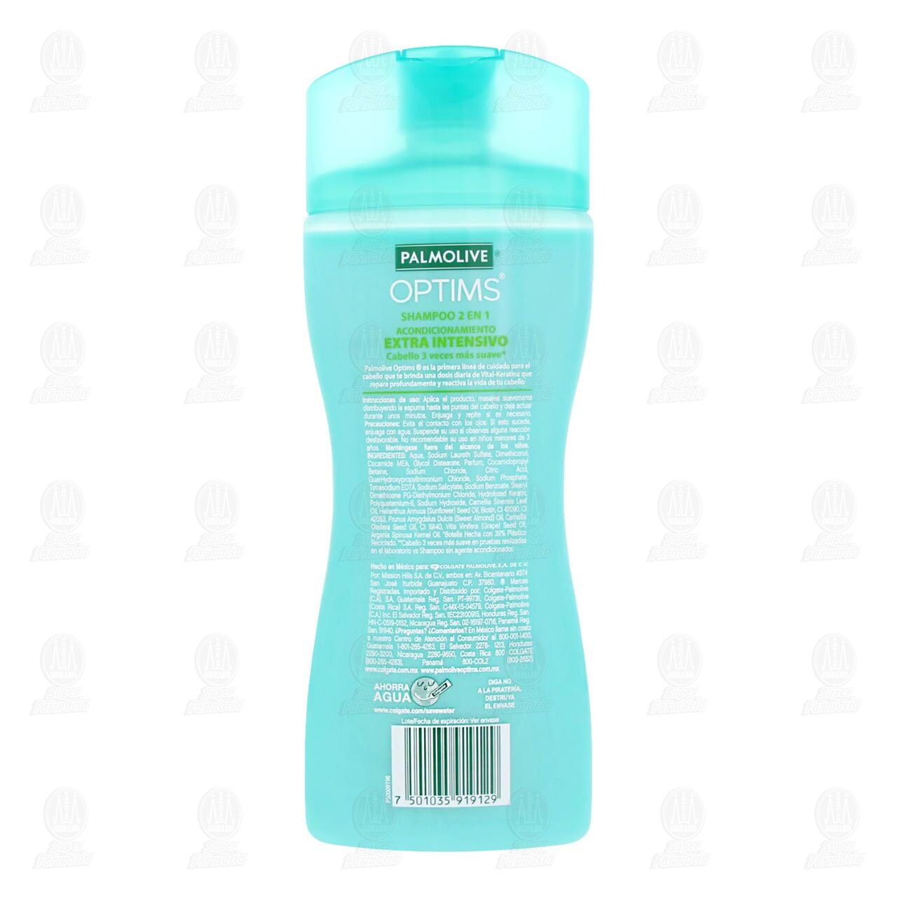 Shampoo Palmolive Optims 2 en 1 Nivel 4 Extra Intensivo, 400 ml. image number 2