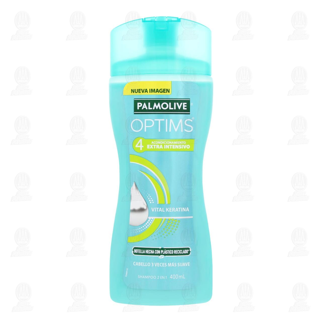 Shampoo Palmolive Optims 2 en 1 Nivel 4 Extra Intensivo, 400 ml. image number 1