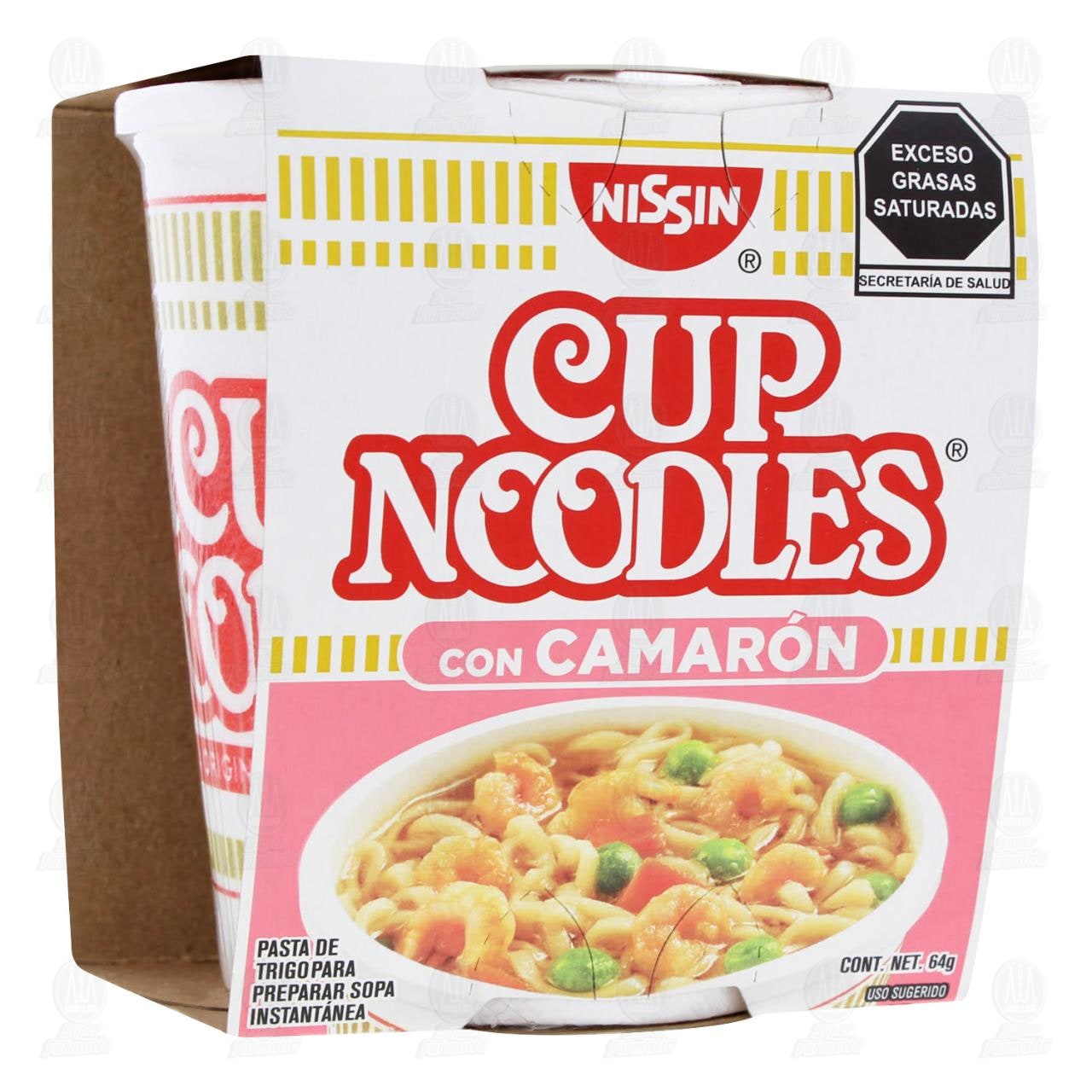 Imagen para Pasta Nissin Cup Noodles con Camarón, 64 gr.