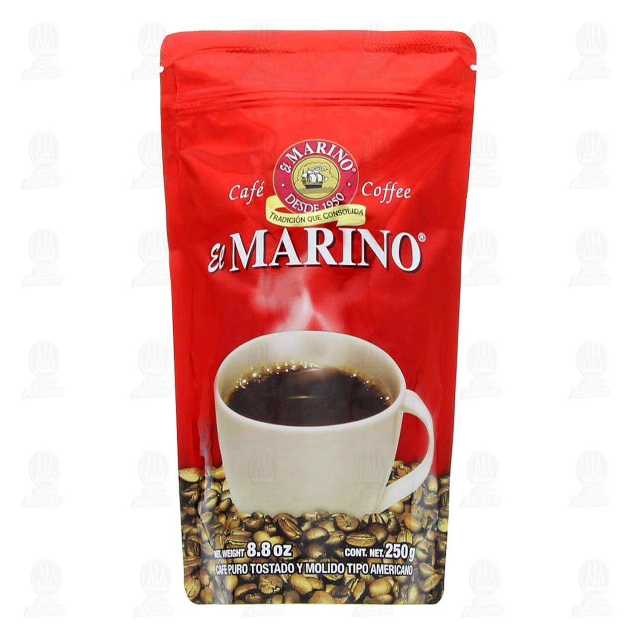 Caf&eacute; Puro El Marino Tipo Americano, 250 gr.