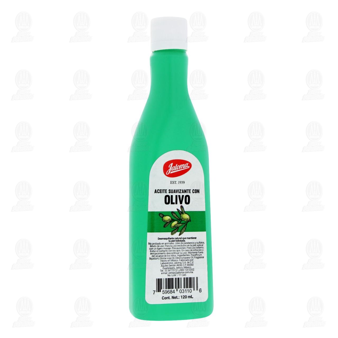 Aceite Jaloma Suavizante con Olivo, 120 ml. image number 0