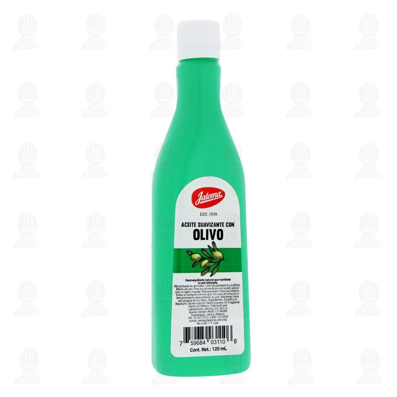 Aceite Jaloma Suavizante con Olivo, 120 ml. image number 0