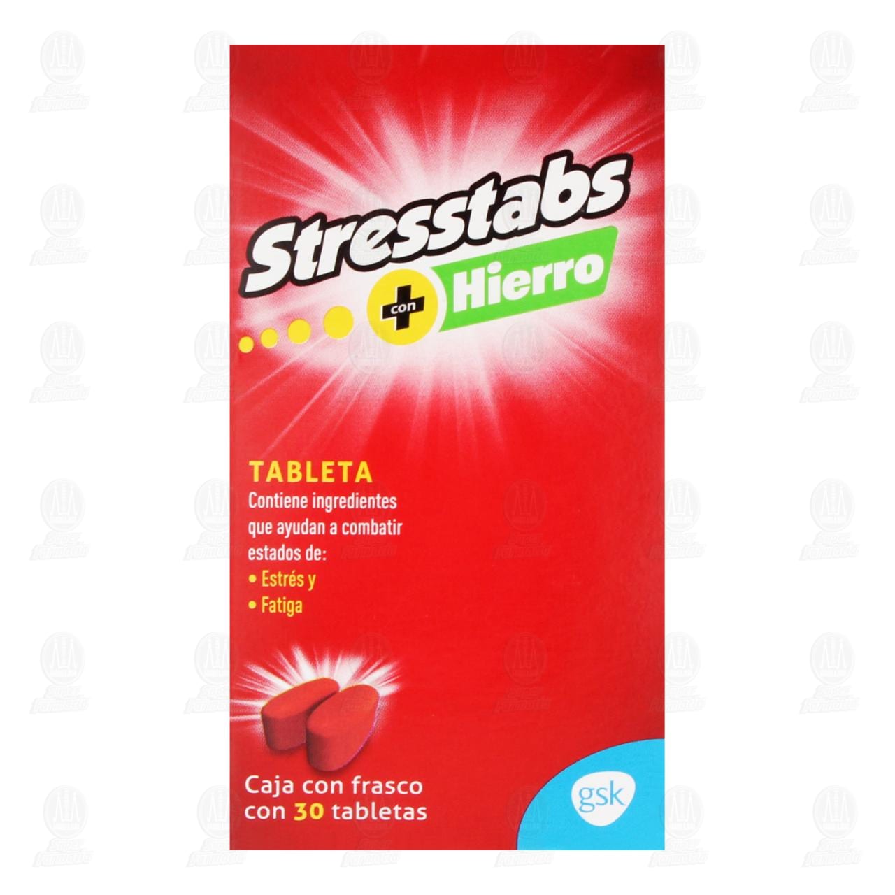 Stresstabs con Hierro, 30 Tabletas. image number 1