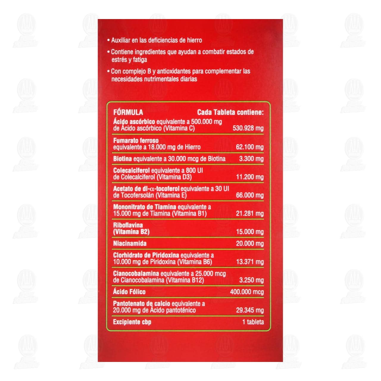 Stresstabs con Hierro, 30 Tabletas. image number 2