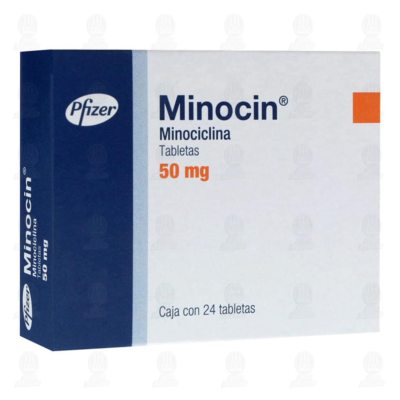Minocin 50 mg, 24 Tabletas. image number 0