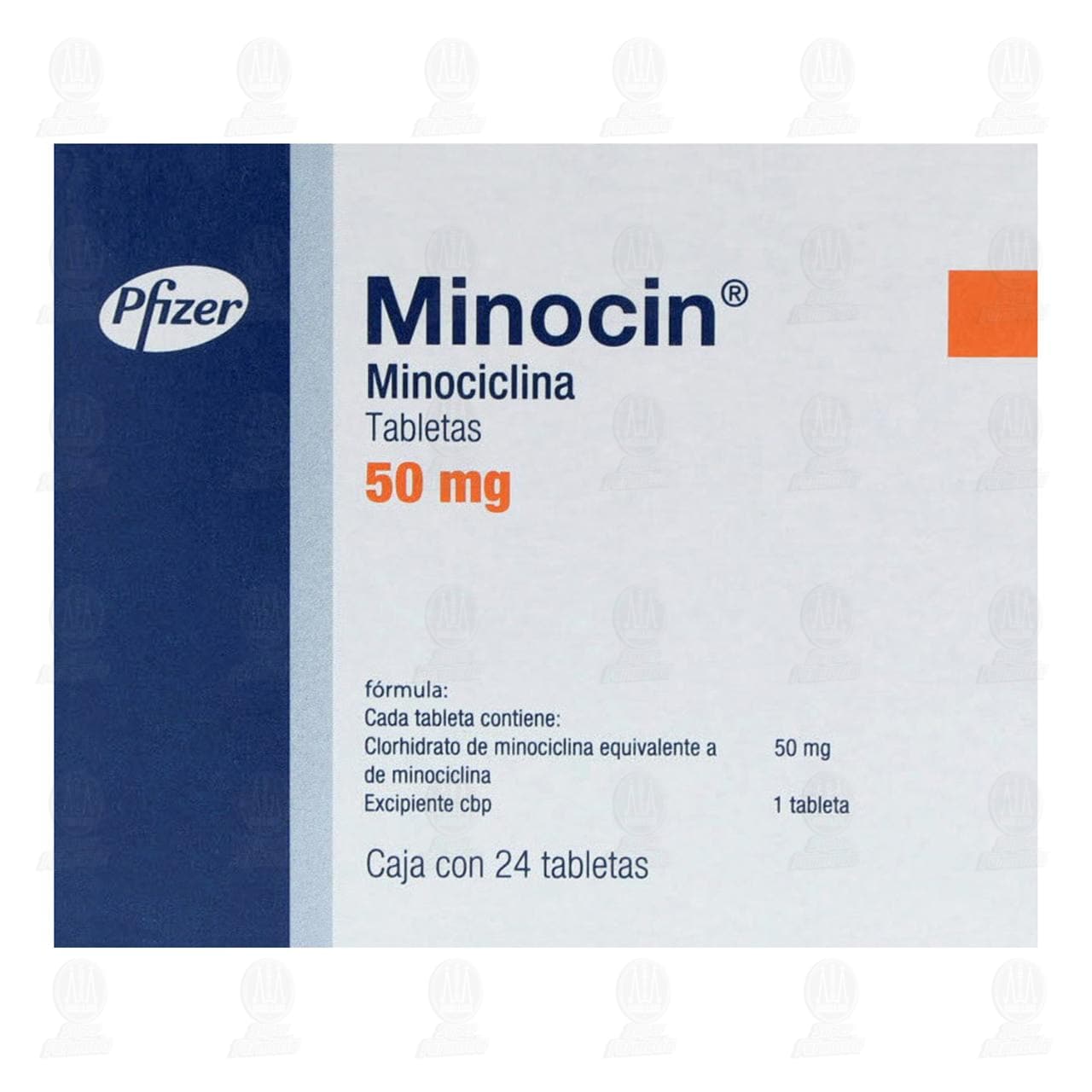 Minocin 50 mg, 24 Tabletas. image number 2