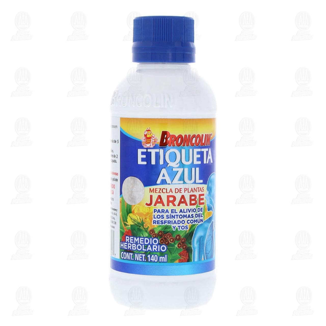 Broncolin Etiqueta Azul Jarabe, 140 ml.